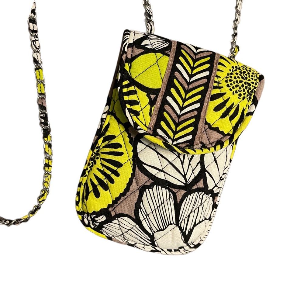 VERA BRADLEY Citron Mini Crossbody Bag 4W x 6.5H. - Picture 2 of 10
